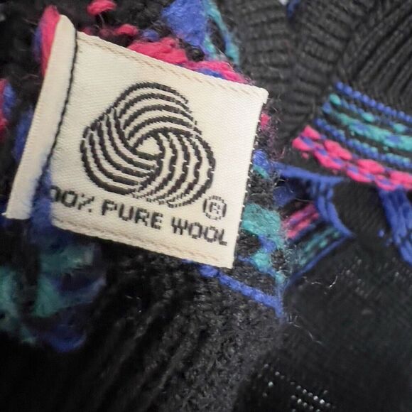 Vintage Stowe Woolens Sweater Small Nordic Cardigan Fair Isle Icelandic Cottage - Picture 5 of 7